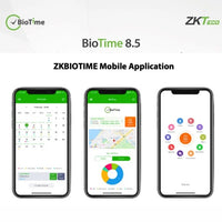 ZKTeco BioTime 8 mobile application interface