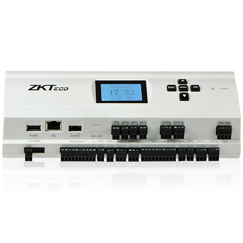 ZKTeco EC10 elevator control panel compatible with the ZKBio CVSecurity elevator licence