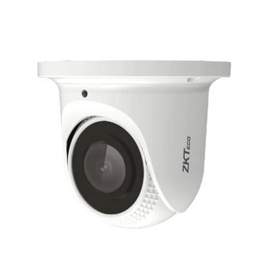 Closest reference: ZKTeco ES-852O11C-S5-C base-model turret camera front appearance; exact -MI microphone variant requires confirmation