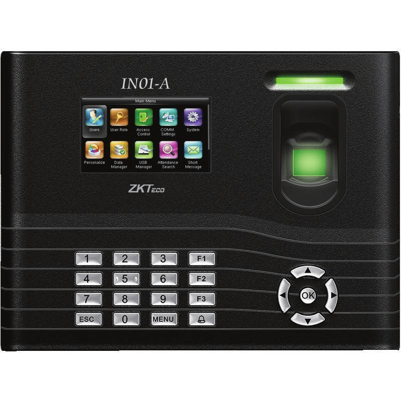 ZKTeco IN01-AW fingerprint keypad terminal with Wi-Fi
