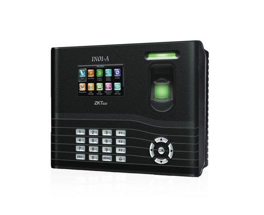 ZKTeco IN01-A fingerprint access control terminal angled product view