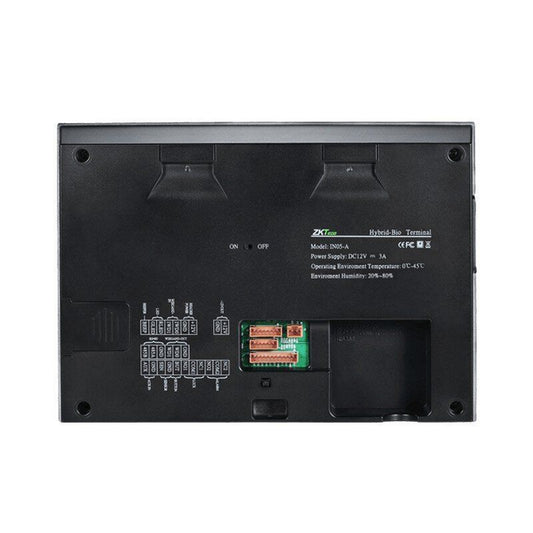 ZKTeco IN05-A fingerprint terminal rear panel