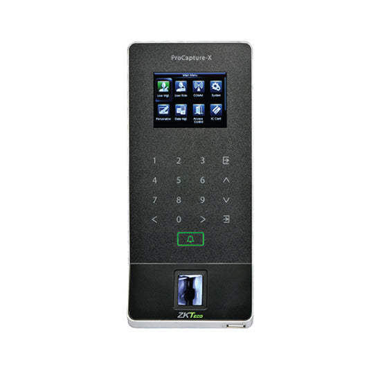 ZKTeco ProCapture-X fingerprint keypad access terminal