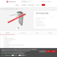 ZKTeco TS1022 Pro product specification and configuration view