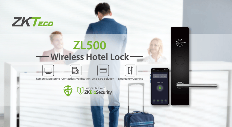 ZKTECO ZL500R WIRELESS HOTEL LOCK - RHS - NeonSales {{ shop.shopifyCountryName }}