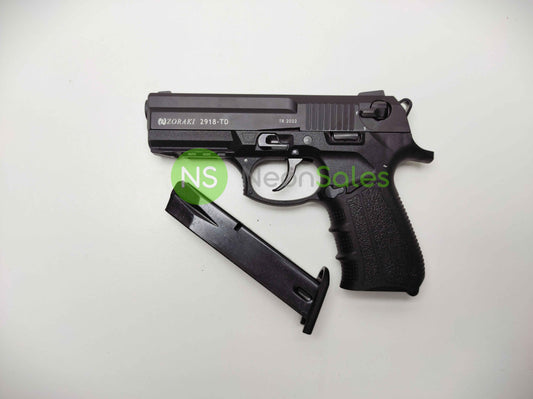 ZORAKI 2918 TD BLANK GUN + 10 BLANKS + HOLSTER - NeonSales {{ shop.shopifyCountryName }}