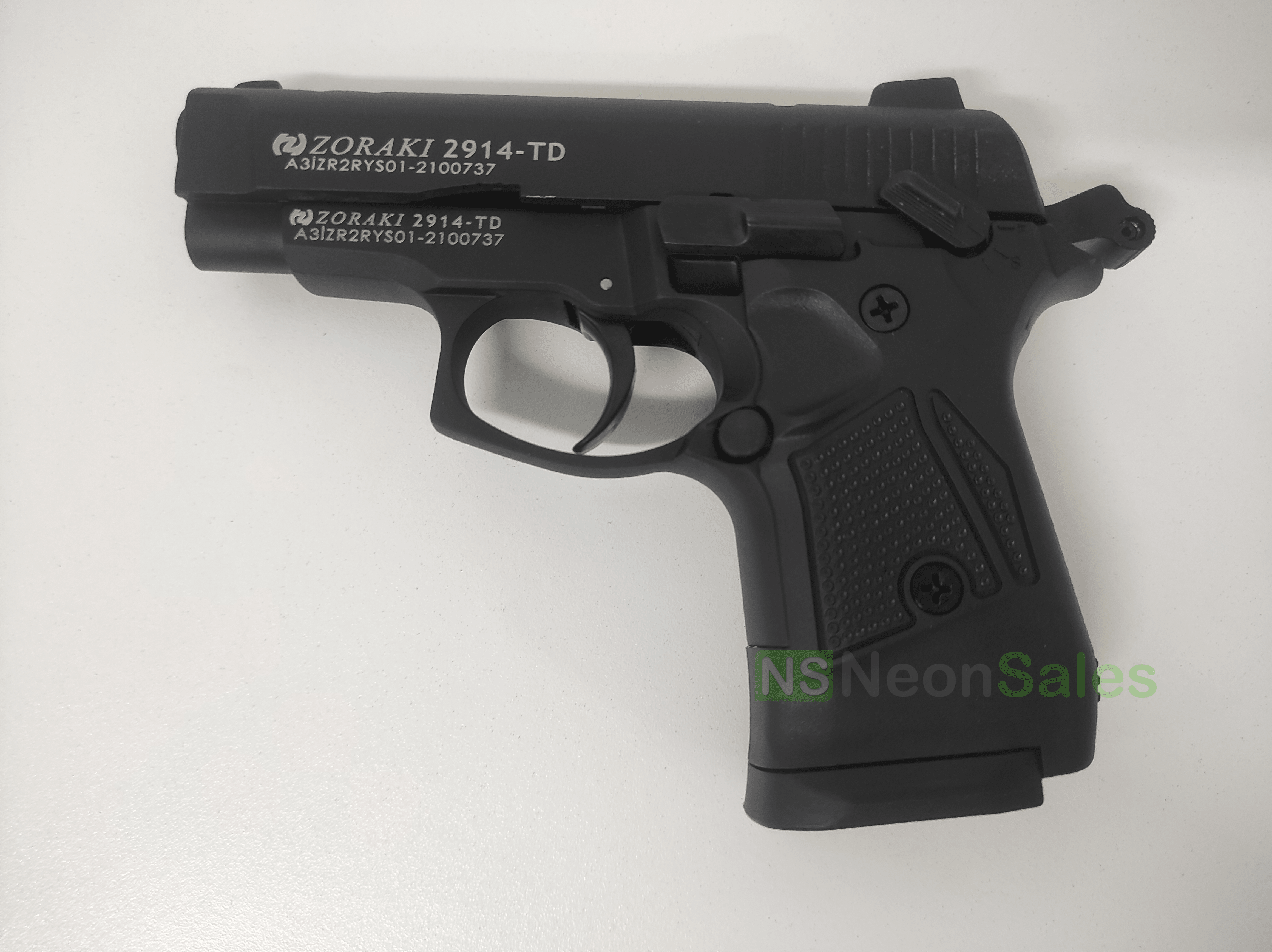 ZORAKI MOD 2914-TD BLANK GUN - BLACK | NeonSales ZORAKI MOD 2914-TD BLANK GUN - BLACK | NeonSales