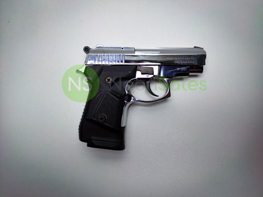 ZORAKI MOD 914-TD BLANK GUN- S/CHROME V+ 10 BLANKS - NeonSales {{ shop.shopifyCountryName }}