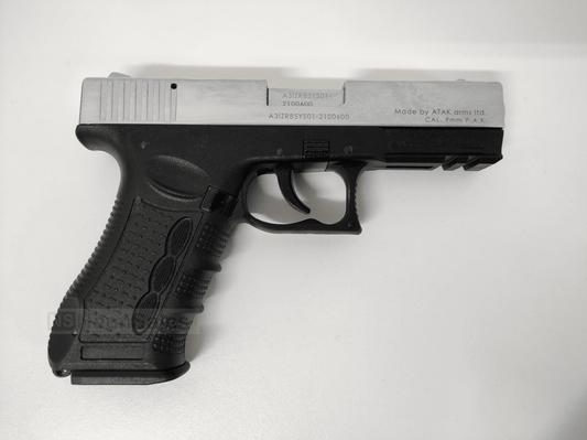 ZORAKI MOD 917-TD BLANK GUN - SATIN CHROME D/T - NeonSales {{ shop.shopifyCountryName }}