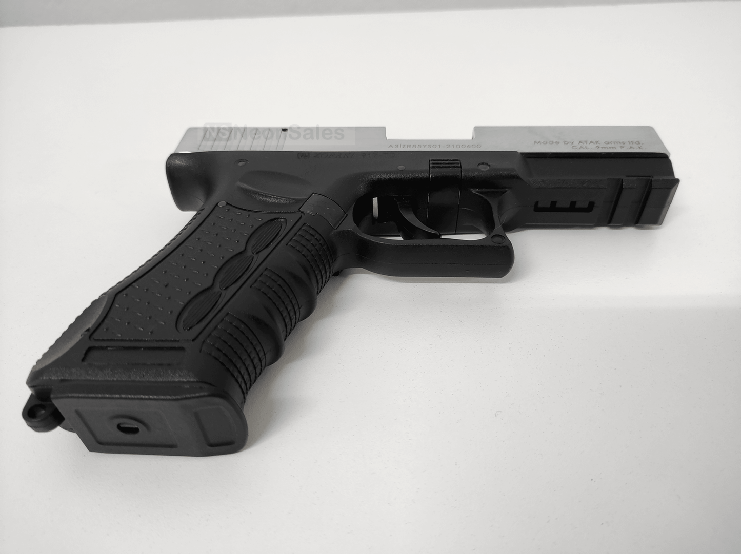 ZORAKI MOD 917-TD BLANK GUN - SATIN CHROME D/T - NeonSales {{ shop.shopifyCountryName }}
