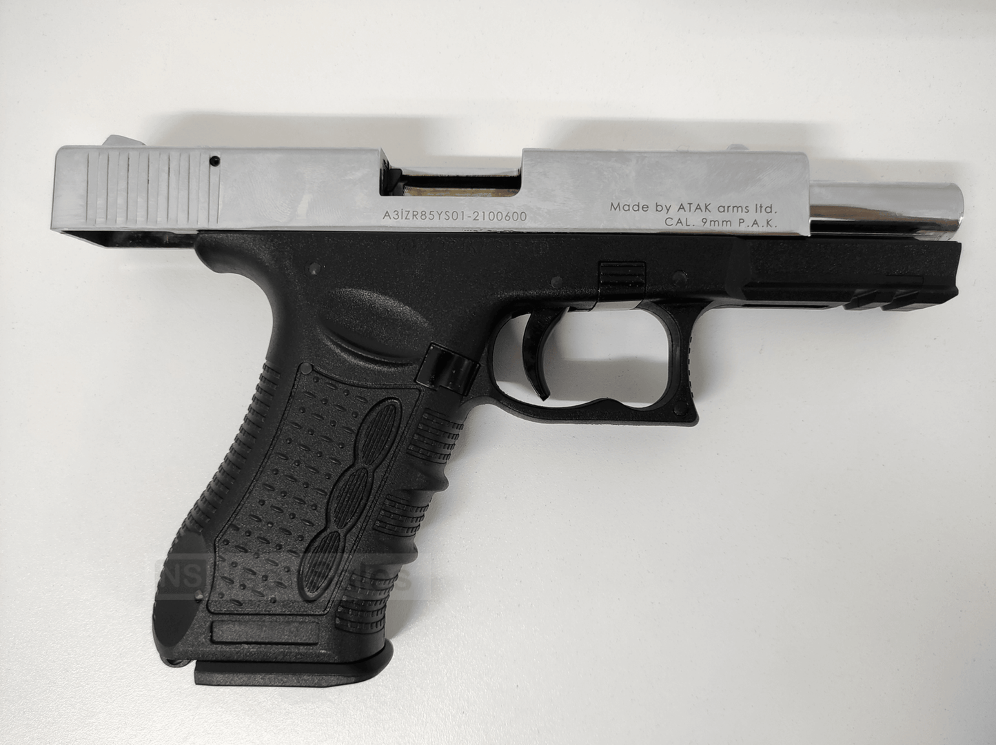 ZORAKI MOD 917-TD BLANK GUN - SATIN CHROME D/T - NeonSales {{ shop.shopifyCountryName }}