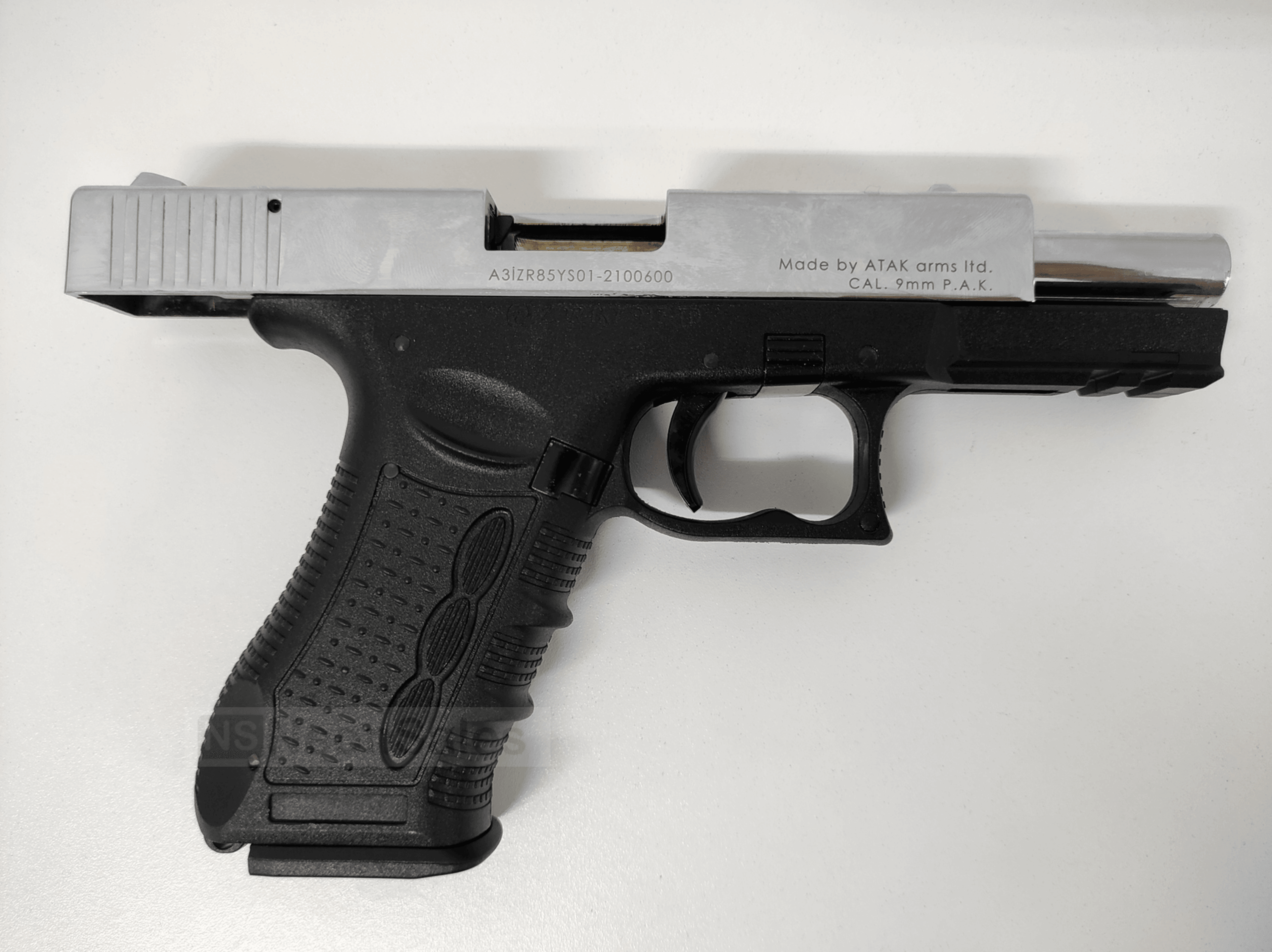 ZORAKI MOD 917-TD BLANK GUN - SATIN CHROME D/T - NeonSales {{ shop.shopifyCountryName }}