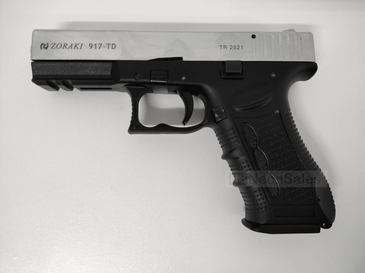 ZORAKI MOD 917-TD BLANK GUN - SATIN CHROME D/T - NeonSales {{ shop.shopifyCountryName }}