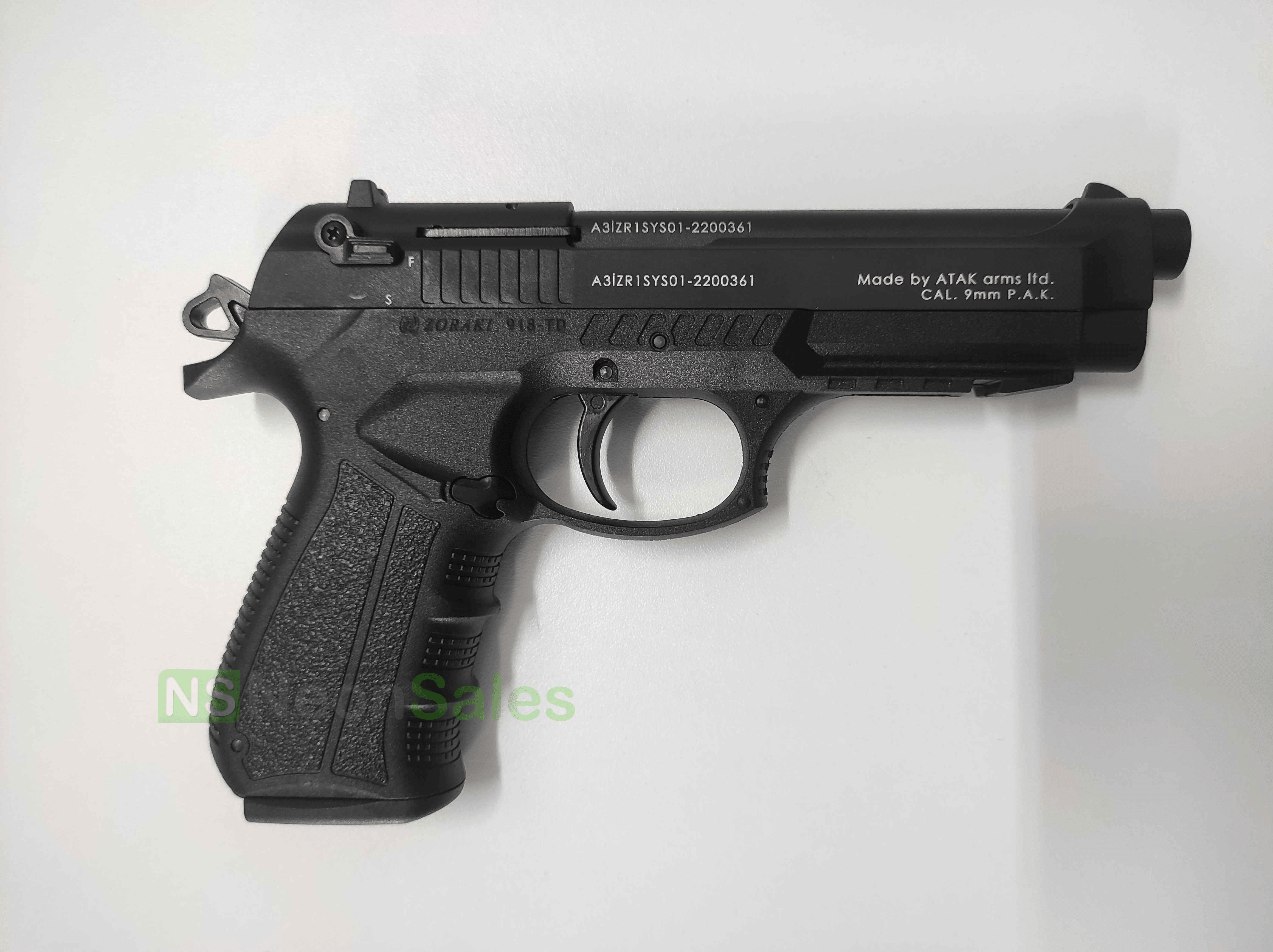 ZORAKI MOD 918-TD BLANK GUN - ALL BLACK - NeonSales South Africa