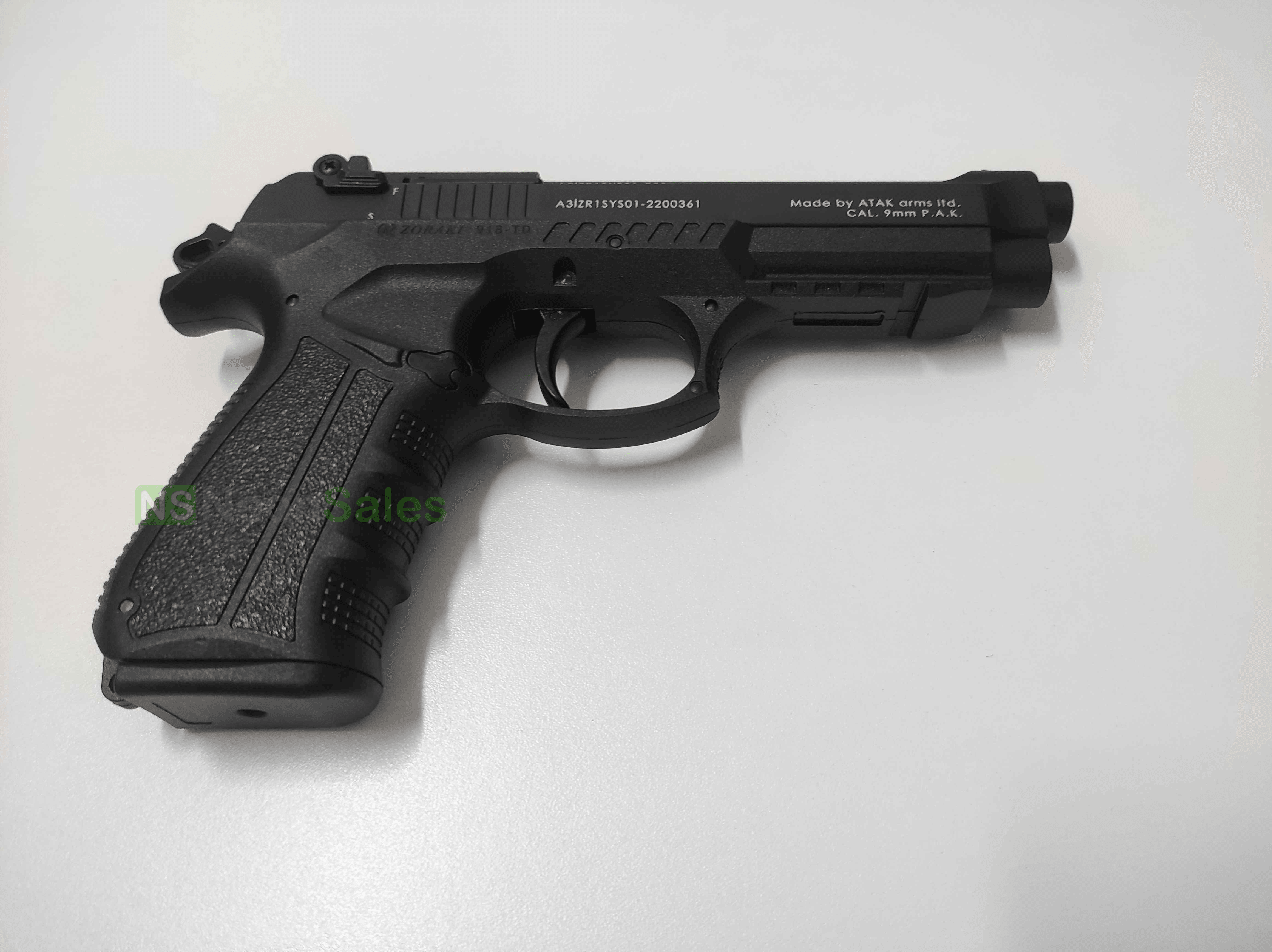 ZORAKI MOD 918-TD BLANK GUN - ALL BLACK - NeonSales South Africa