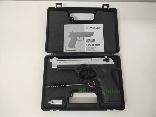 ZORAKI MOD 918-TD BLANK GUN - S/CHROME D/T - NeonSales {{ shop.shopifyCountryName }}