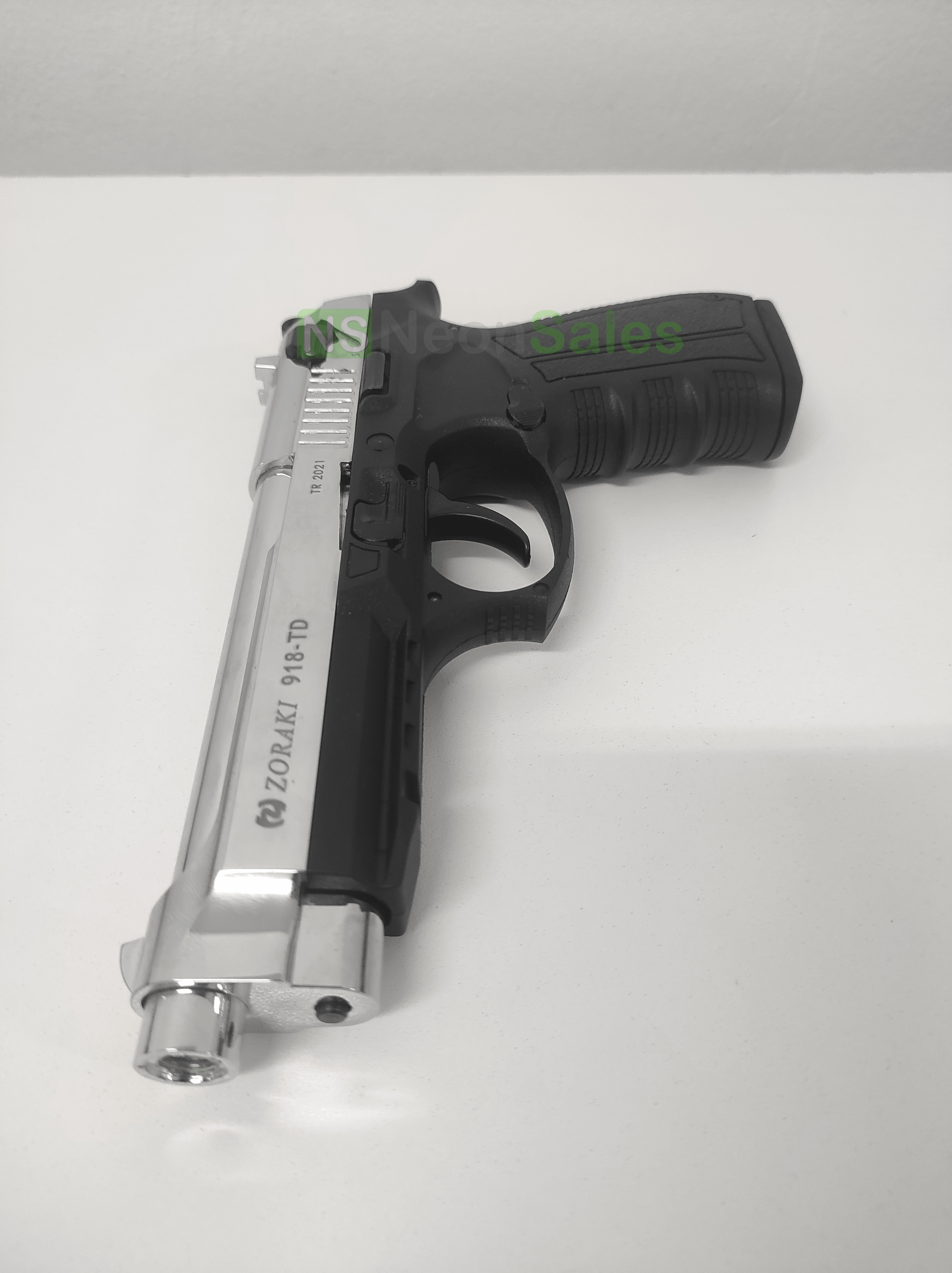 ZORAKI MOD 918-TD BLANK GUN - S/CHROME D/T - NeonSales {{ shop.shopifyCountryName }}