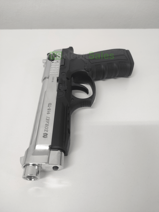 ZORAKI MOD 918-TD BLANK GUN - S/CHROME D/T - NeonSales {{ shop.shopifyCountryName }}
