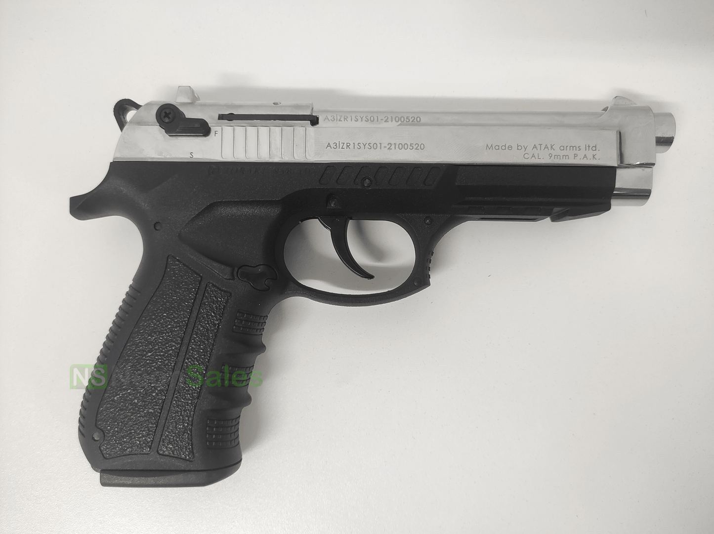 ZORAKI MOD 918-TD BLANK GUN - S/CHROME D/T - NeonSales {{ shop.shopifyCountryName }}