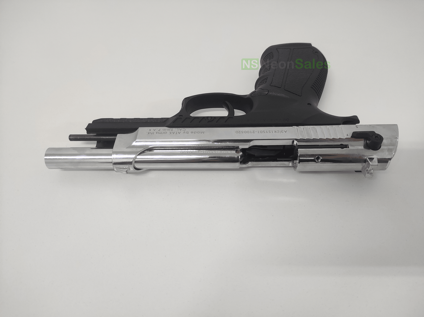 ZORAKI MOD 918-TD BLANK GUN - S/CHROME D/T - NeonSales {{ shop.shopifyCountryName }}