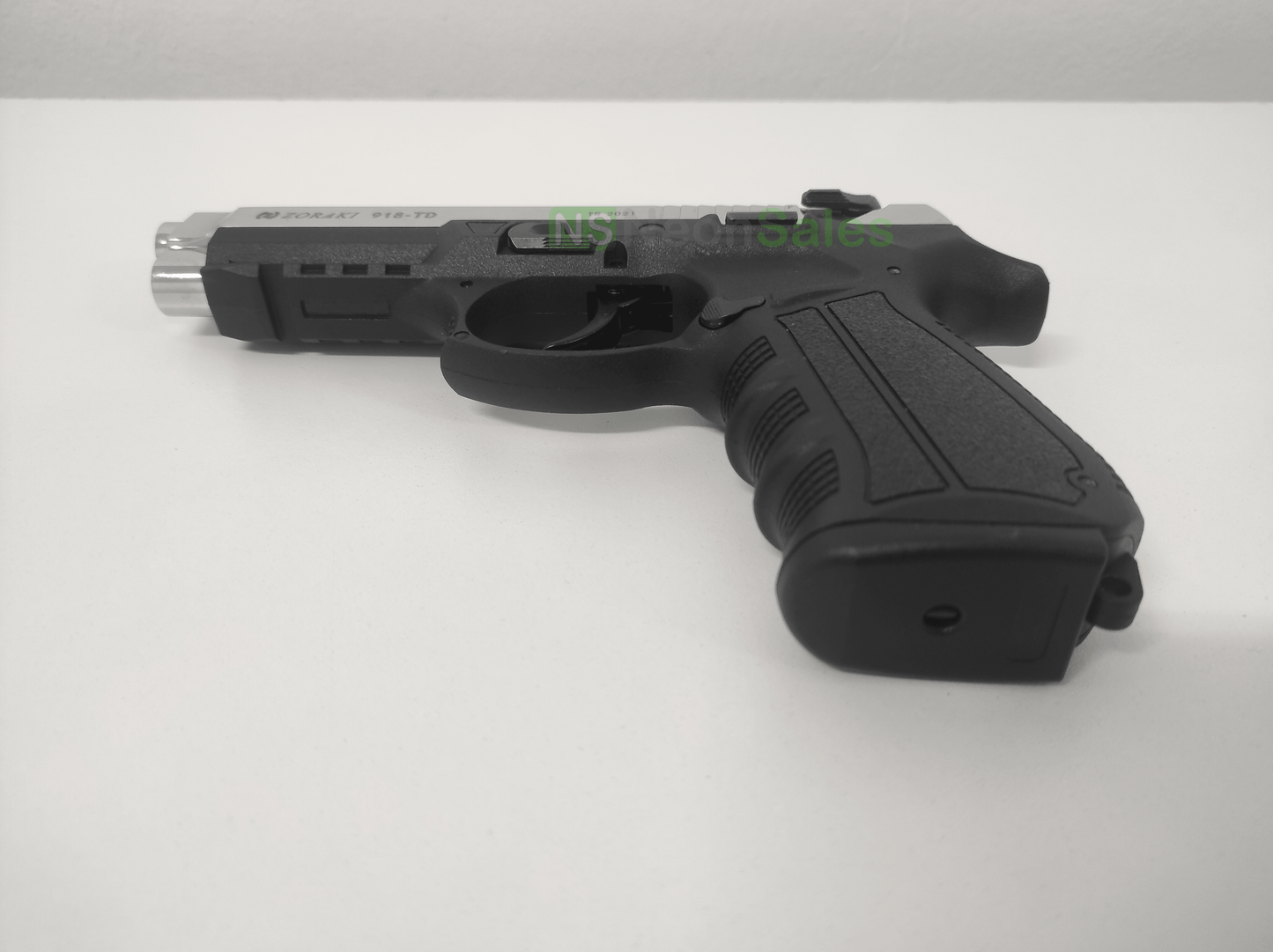 ZORAKI MOD 918-TD BLANK GUN - S/CHROME D/T - NeonSales {{ shop.shopifyCountryName }}