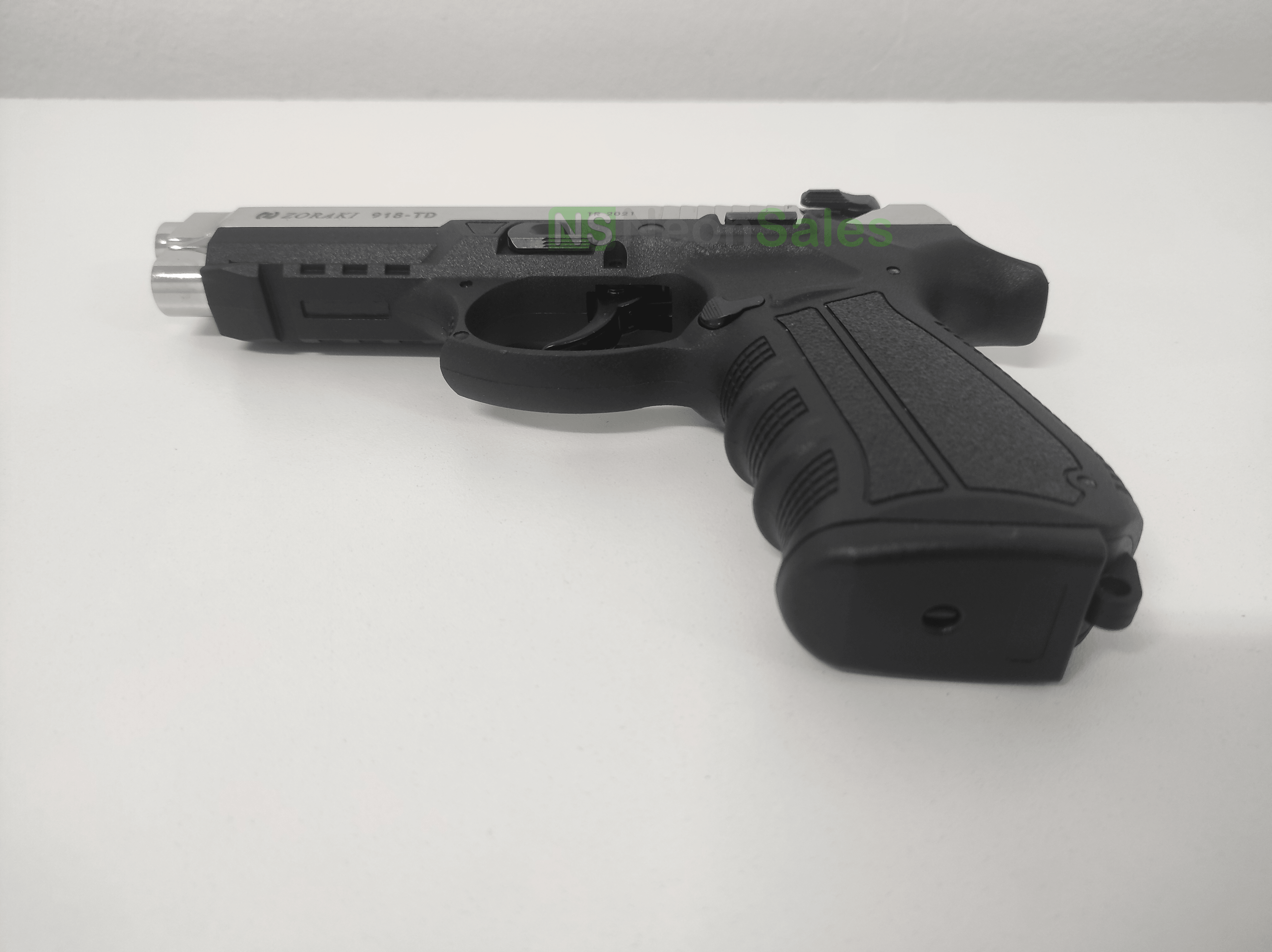 ZORAKI MOD 918-TD BLANK GUN - S/CHROME D/T - NeonSales {{ shop.shopifyCountryName }}