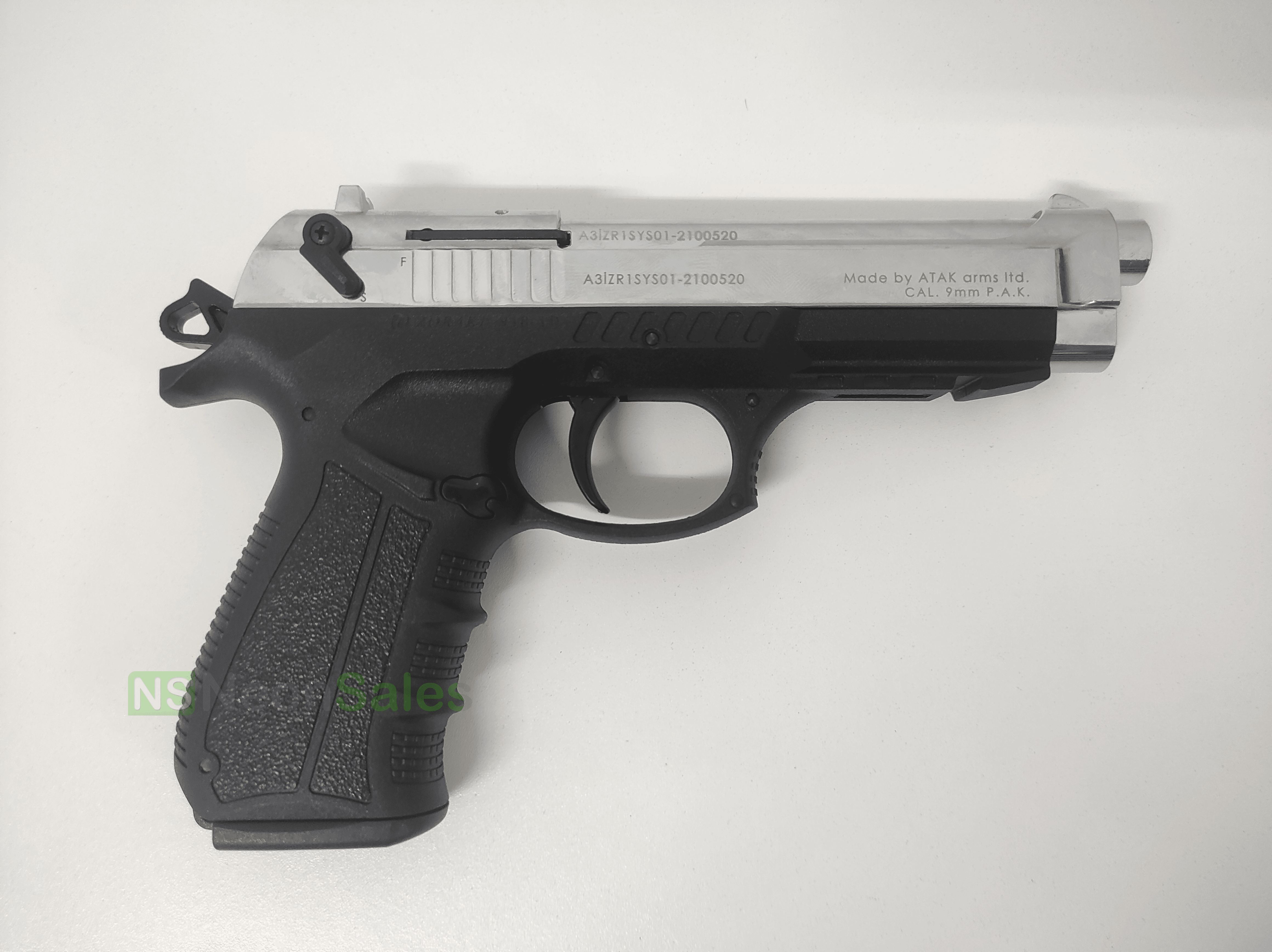 ZORAKI MOD 918-TD BLANK GUN - S/CHROME D/T - NeonSales {{ shop.shopifyCountryName }}