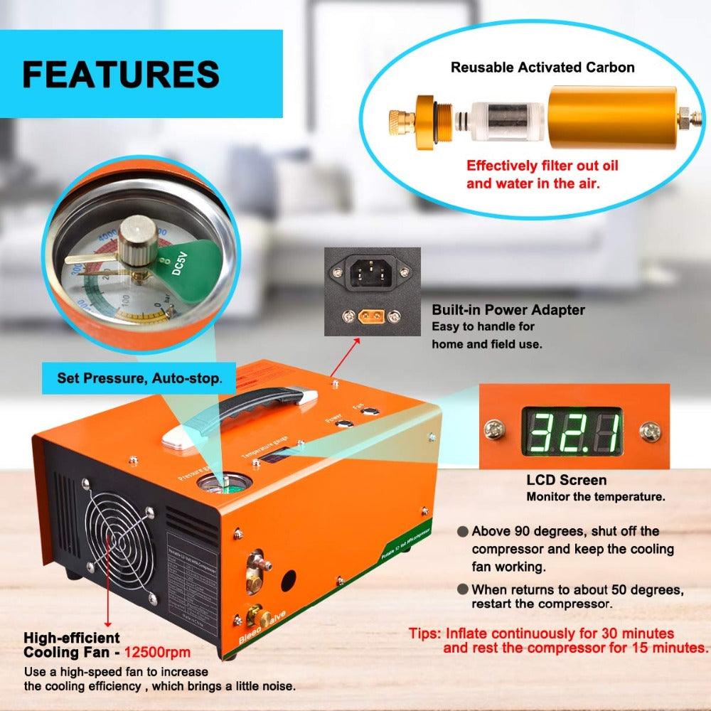ZY® 12V / 240V COMPRESSOR (300 BAR) - AUTO SHUTOFF - NeonSales {{ shop.shopifyCountryName }}