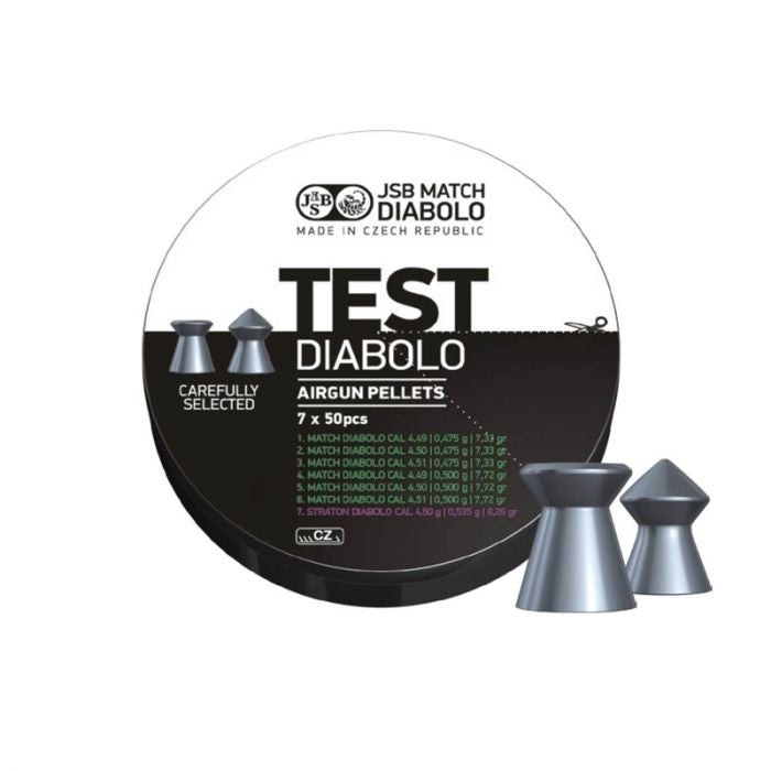JSB  4.5MM DIABOLO TEST PACK LIGHT - 350'S - NeonSales