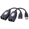 RJ45 USB CAT5 EXT ADAPTER 100M - NeonSales