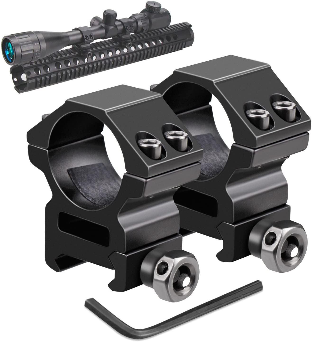 1" PICATINNY MEDIUM RING MOUNTS, AL - NeonSales {{ shop.shopifyCountryName }}