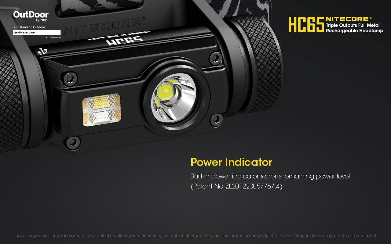NITECORE HC65 H/LAMP+3400MAH BATTERY+ USB CABLE - NeonSales