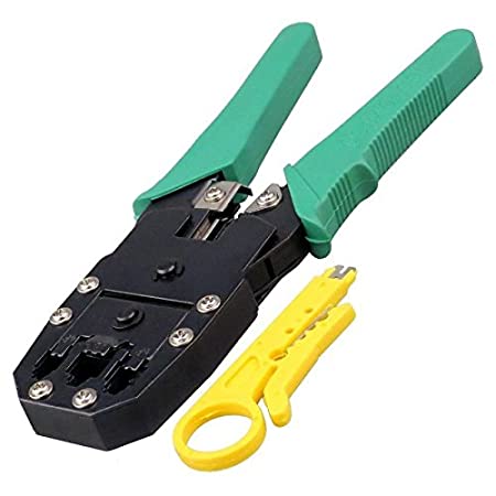 NETWORK CABLE CRIMPING TOOL - GREEN