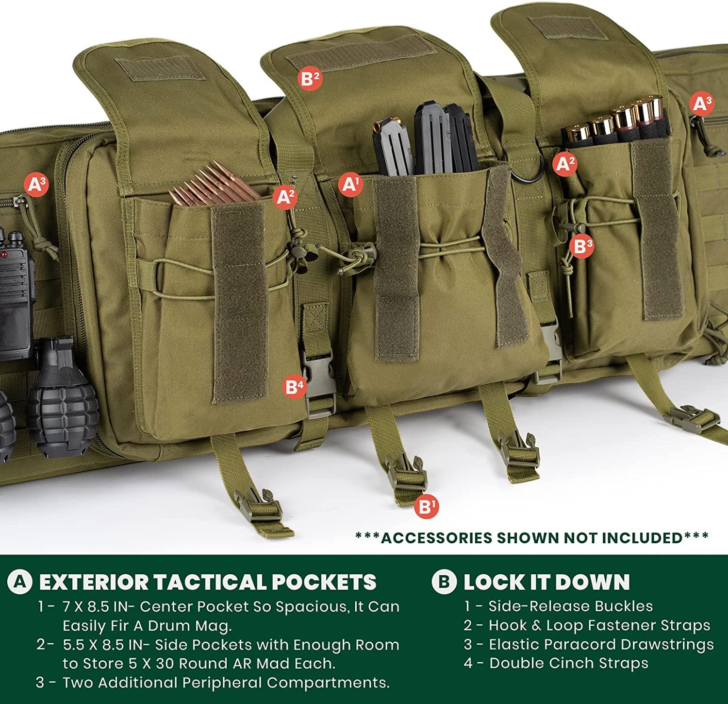 44" RECTANGULAR TACTICAL AIR RIFLE RUCKSACK - OD - NeonSales South Africa