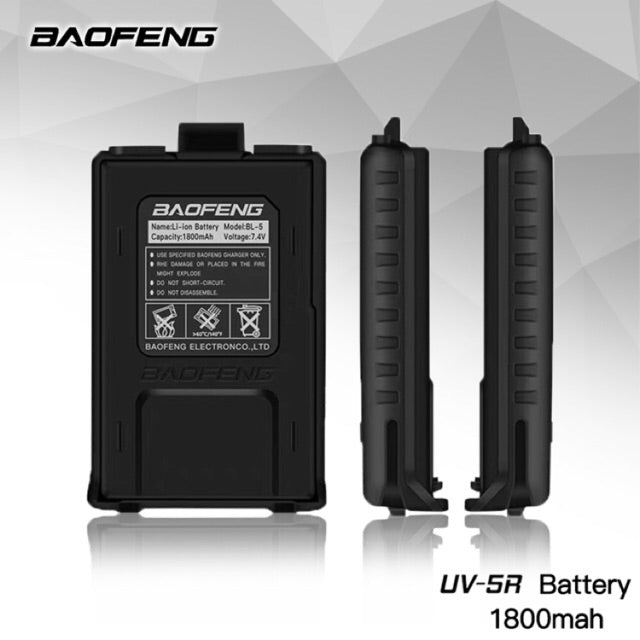 BAOFENG UV5R BATTERY (MODEL BL-5) - 7.4V 1800 MAH