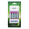 PHILIPS UNIVERSAL NIMH CHARGER & 4X AA BATTERIES