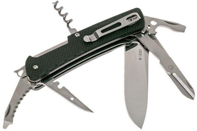 RUIKE LD31-B TREKKER POCKET KNIFE, BLACK - NeonSales