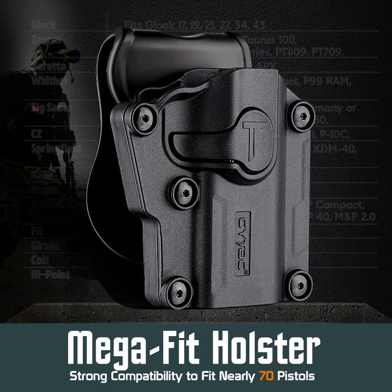 CYTAC MEGA FIT RIGHT HAND UNIVERSAL HOLSTER
