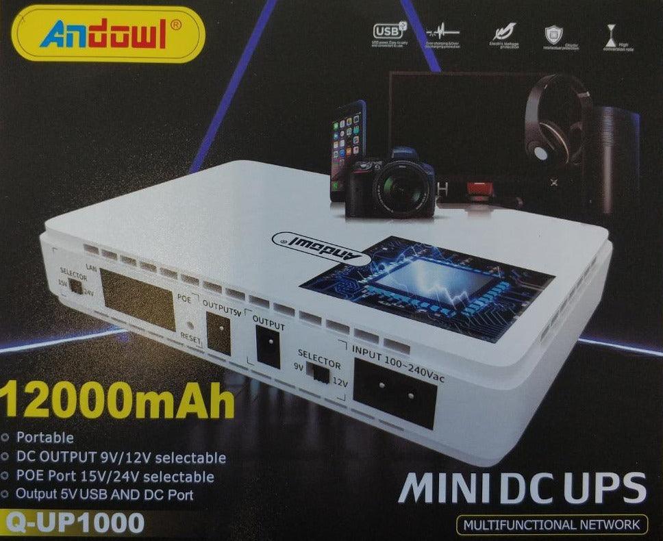 ANDOWL 12000MAH MINI DC UPS Q-UP1000 - NeonSales {{ shop.shopifyCountryName }}