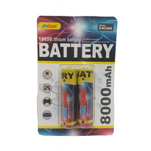 ANDOWL 18650 LITHIUM BATTERY Q-DC3000 TWINPACK - NeonSales South Africa