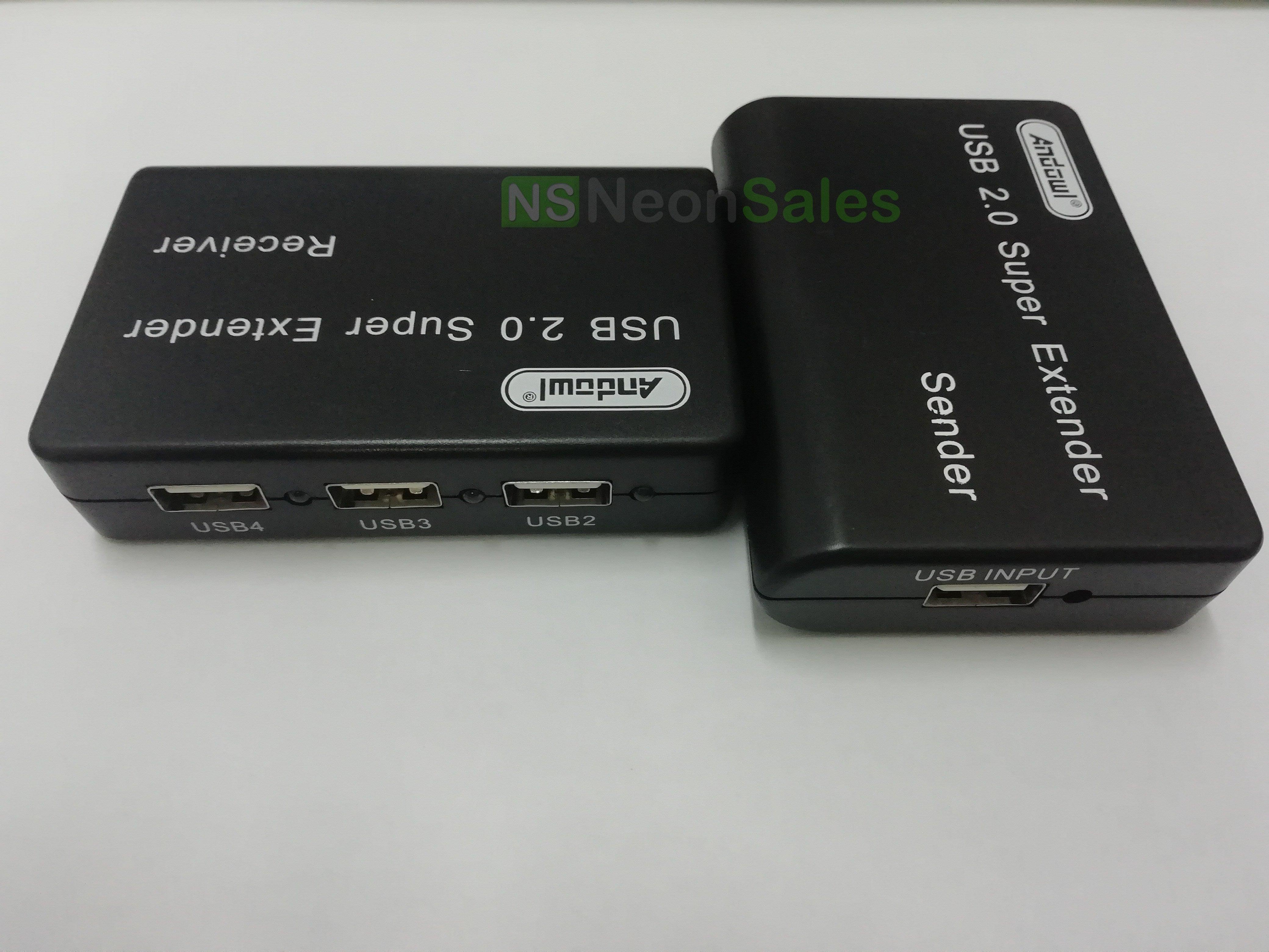 ANDOWL 4 PORT USB EXTENDER 4K 100M Q-U101 - NeonSales South Africa