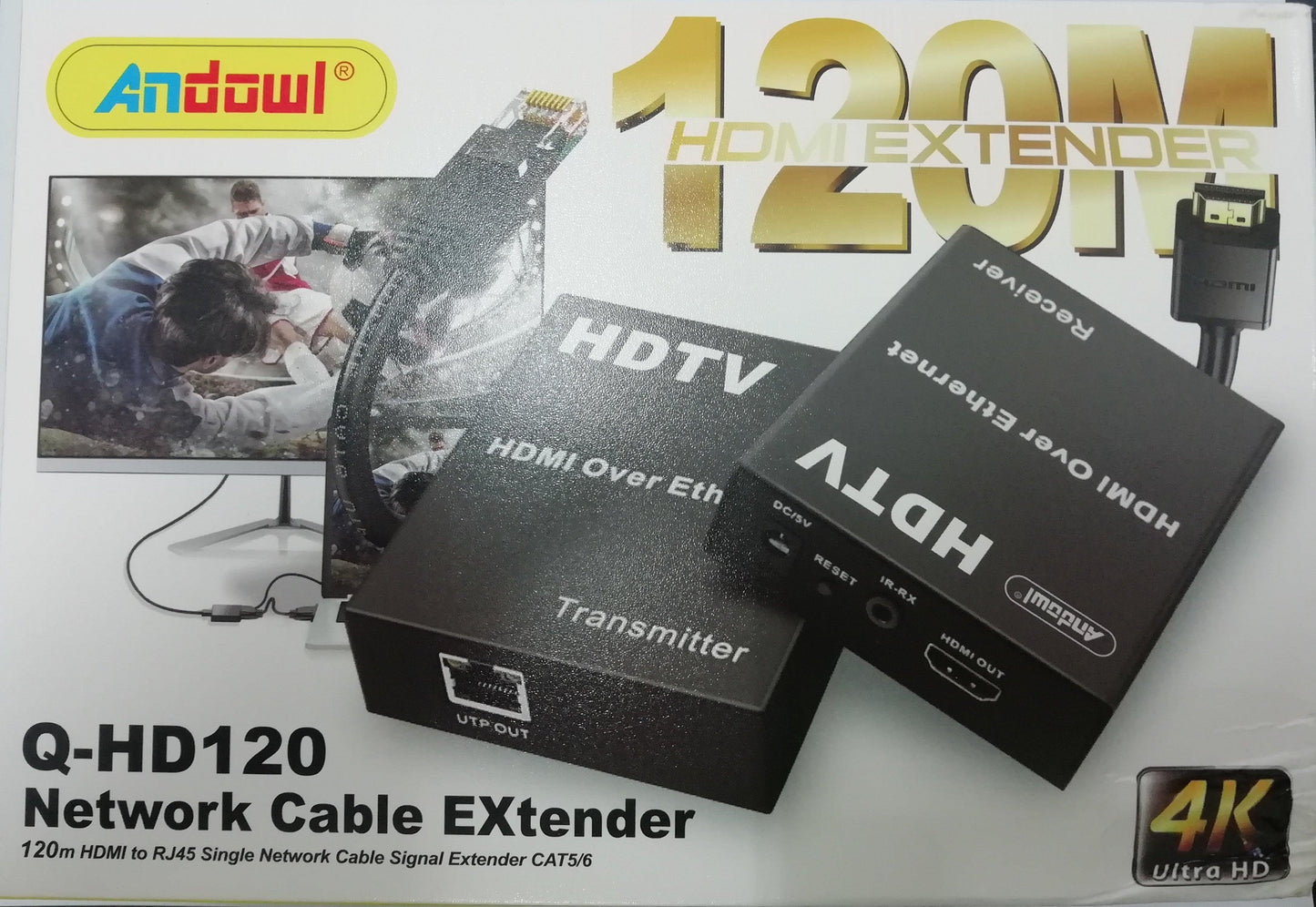 ANDOWL 4K HDMI EXTENDER 120M Q-HD120 - NeonSales {{ shop.shopifyCountryName }}