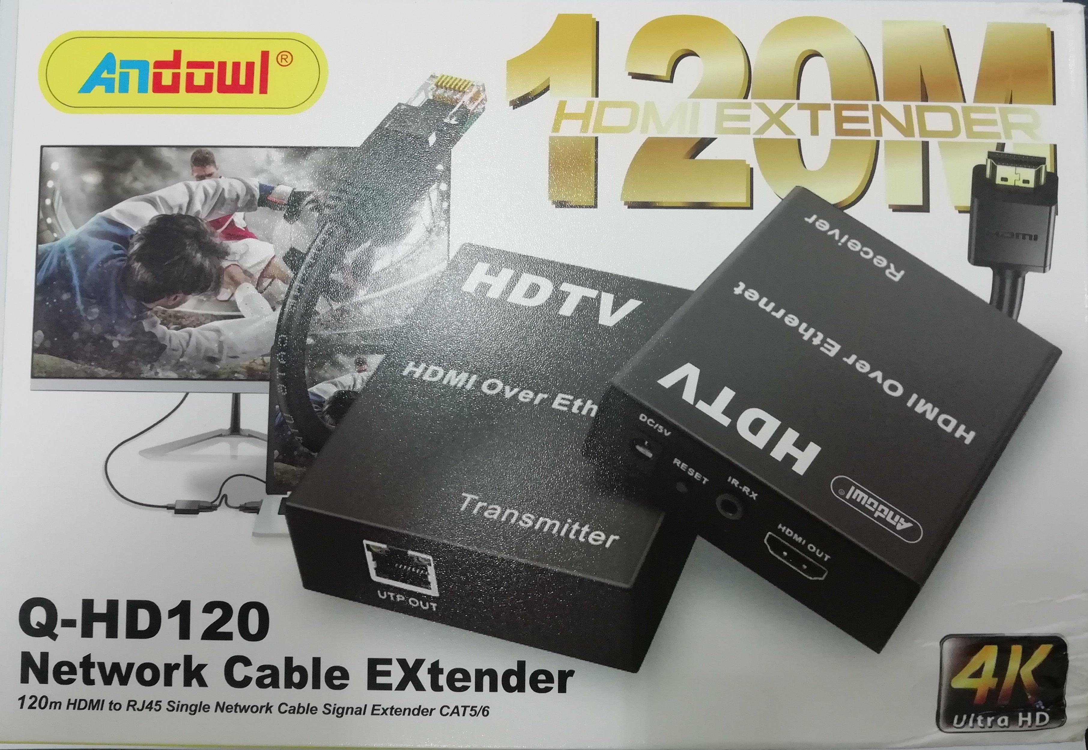 ANDOWL 4K HDMI EXTENDER 120M Q-HD120 - NeonSales {{ shop.shopifyCountryName }}