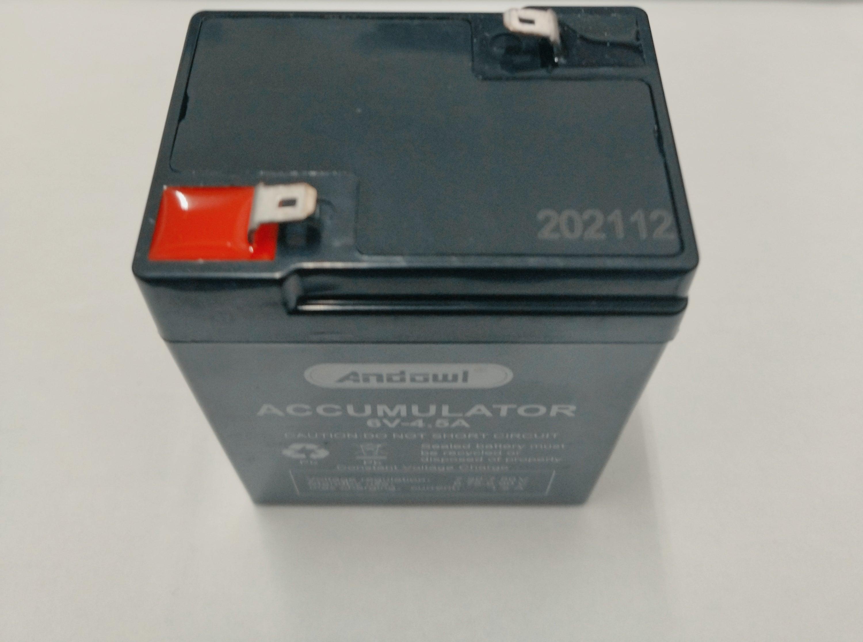 ANDOWL 6V 4.5A BATTERY Q-SP17 - NeonSales {{ shop.shopifyCountryName }}