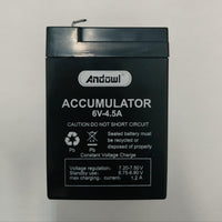 ANDOWL 6V 4.5A BATTERY Q-SP17 - NeonSales {{ shop.shopifyCountryName }}