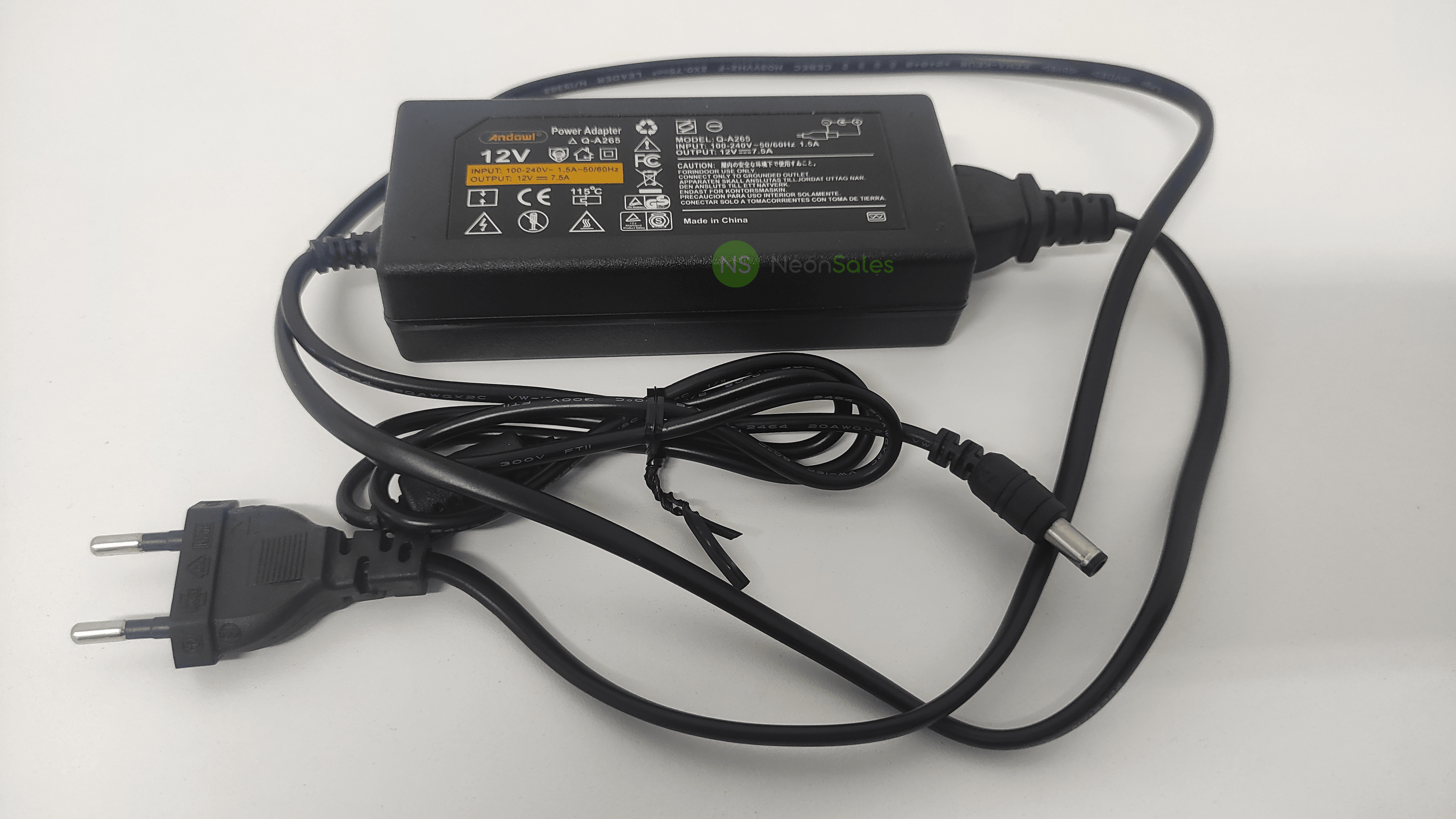 ANDOWL AC-DC POWER ADAPTER 12V/7.5A (90W) - Q-A265 - NeonSales South Africa