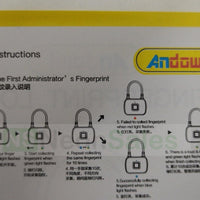 ANDOWL FINGERPRINT LOCK : Q-P63 - NeonSales {{ shop.shopifyCountryName }}