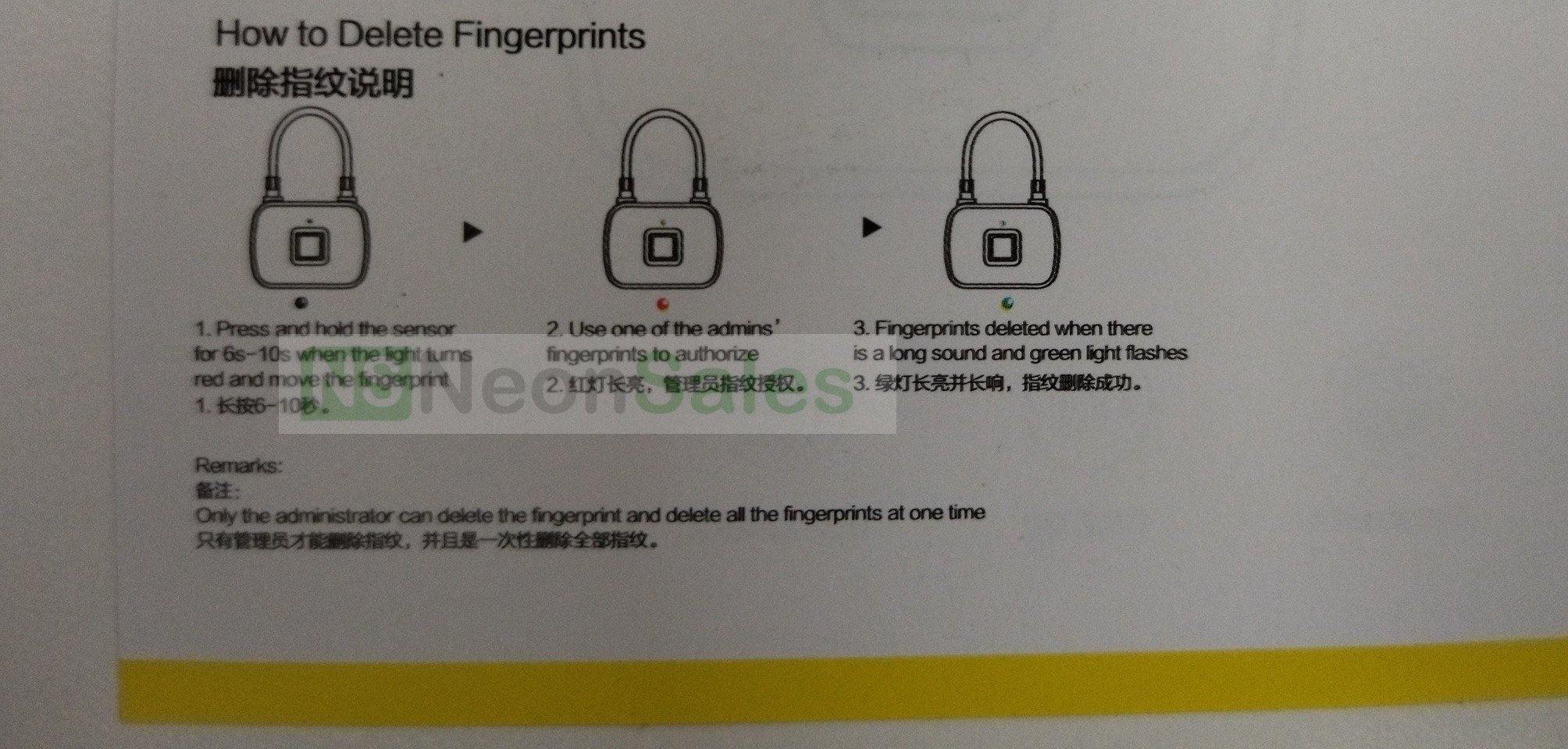ANDOWL FINGERPRINT LOCK : Q-P63 - NeonSales {{ shop.shopifyCountryName }}