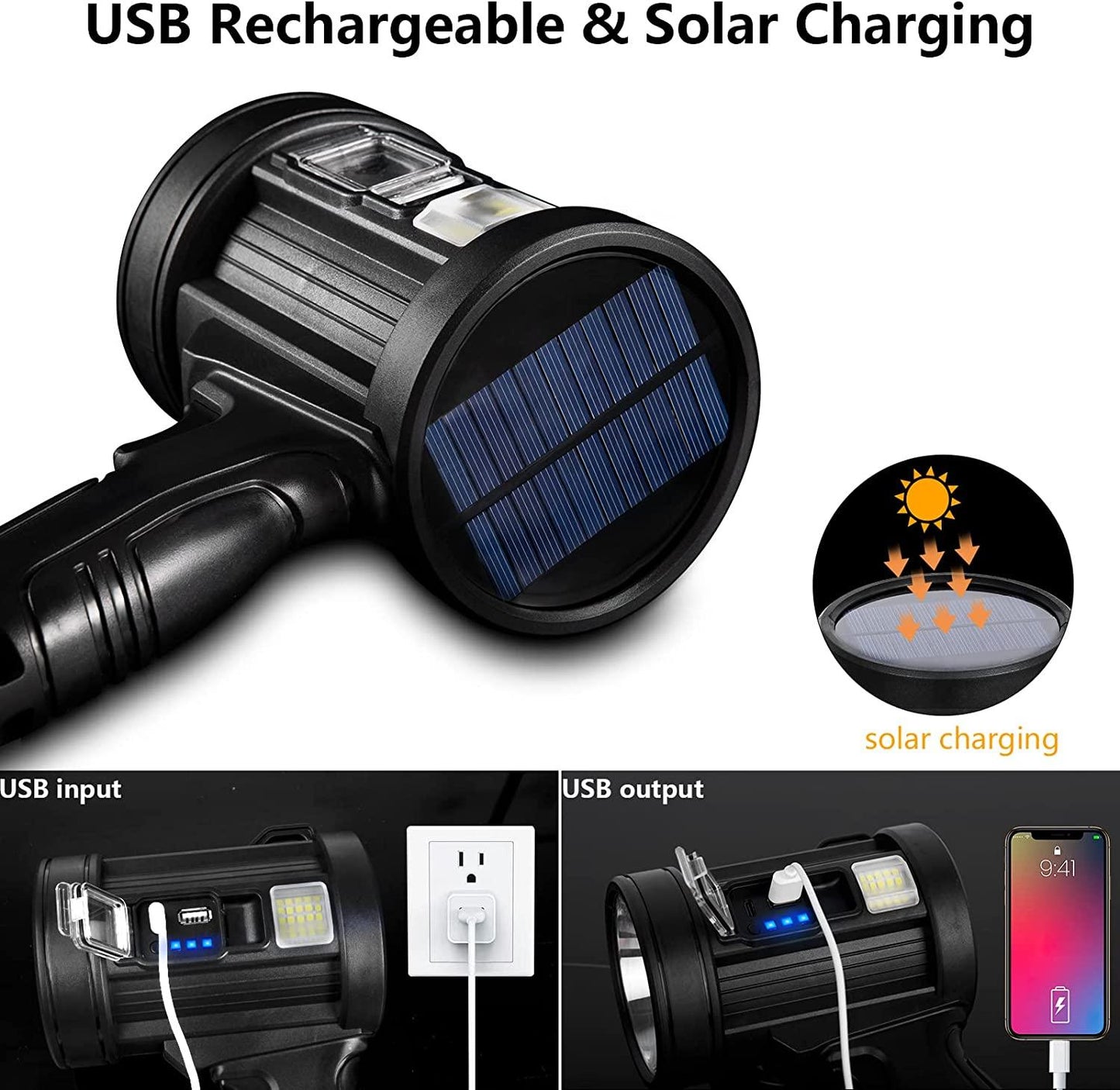 ANDOWL HIGH INTENSITY SEARCHLIGHT - Q-ST113 - NeonSales {{ shop.shopifyCountryName }}