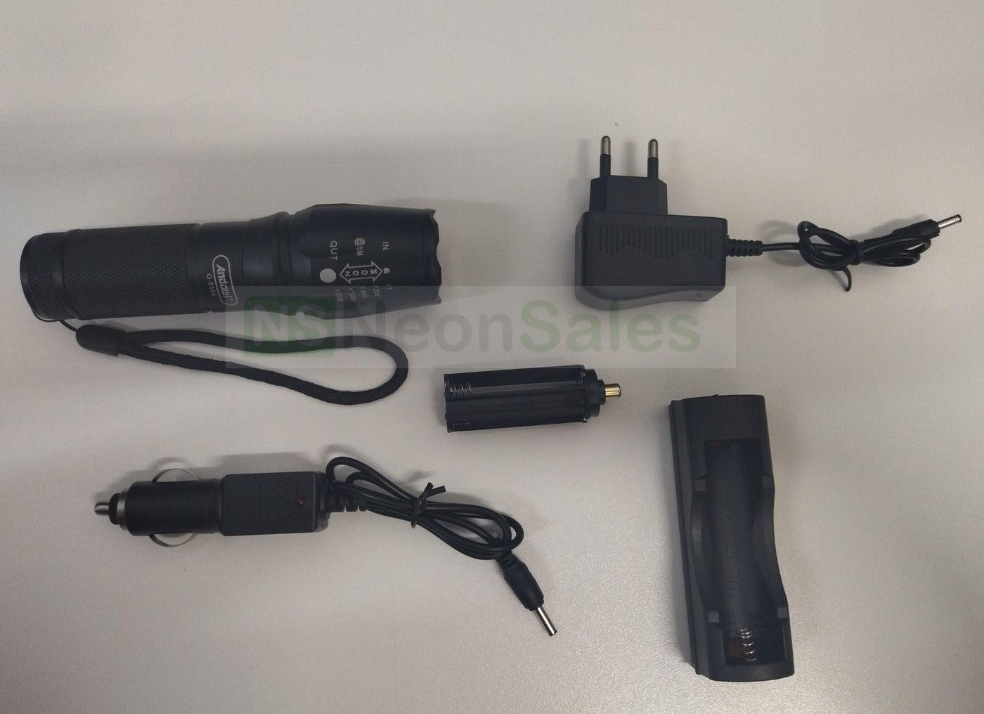 ANDOWL RECHARGEABLE GLARE FLASHLIGHT - Q-5104 - NeonSales {{ shop.shopifyCountryName }}